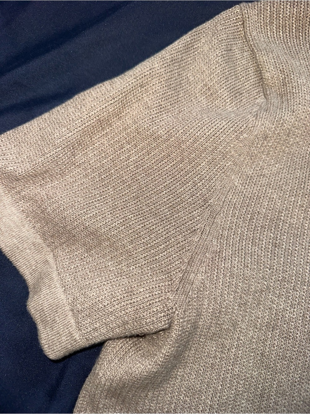 Banana Republic Men's Short-Sleeve Button Polo in Light Beige - Picture 4 of 4